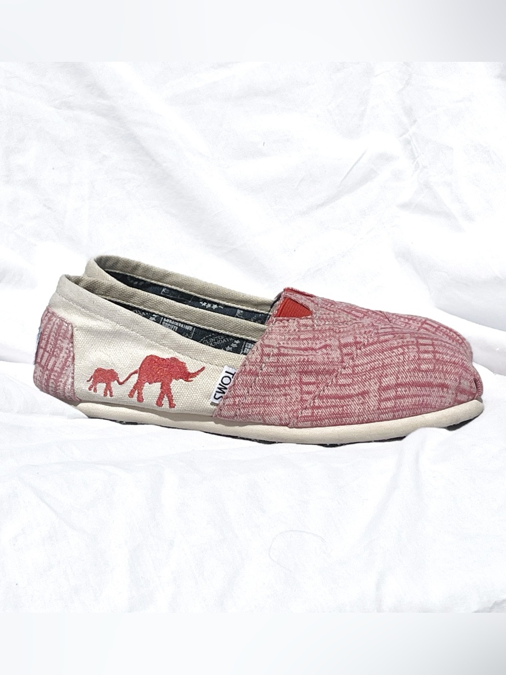 TOMS Clinton Foundation Wildlife Conservation Elephant Canvas Alpargatas - Picture 3 of 9